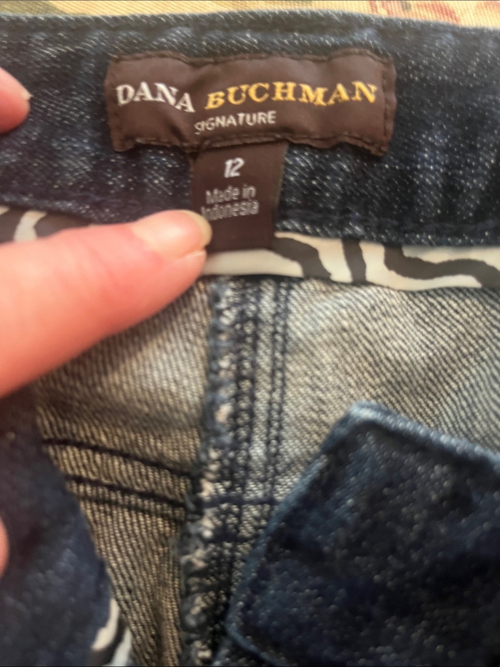 Dana Buchman Dark Blue Denim Jeans